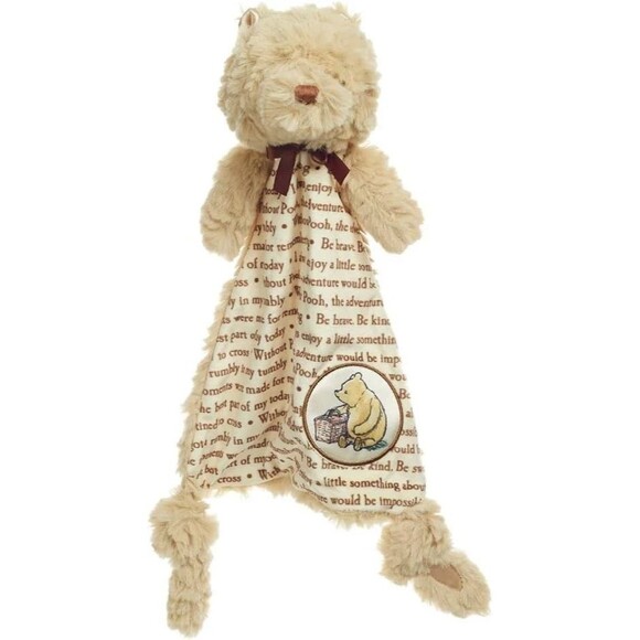DISNEY BABY Lovey WINNIE THE POOH Security Blanket Lovey Knots Kids Preferred - Picture 1 of 14